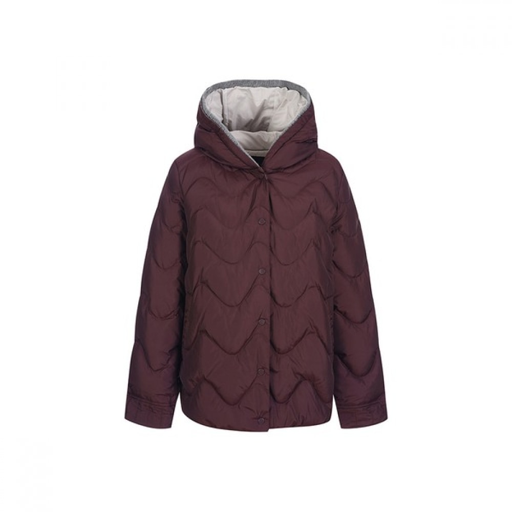 (コンパニア) キルティングフード付きネックダックダウンジャンパー_CABW0-WiH900