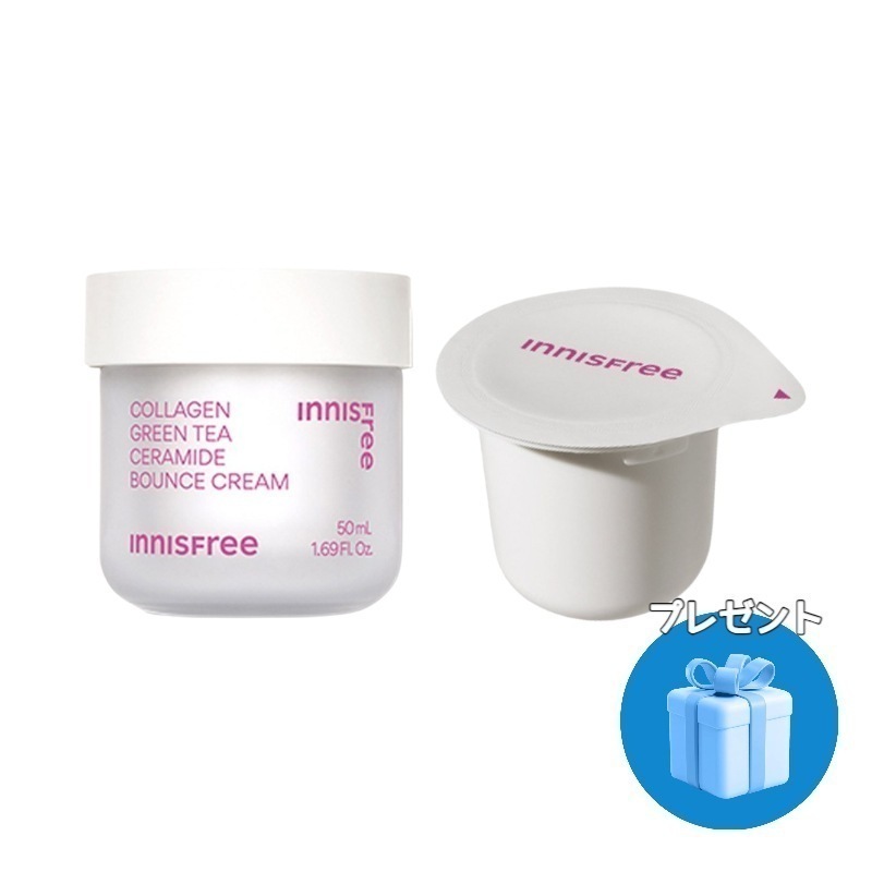 コラーゲングリーンティーセラミドバウンスクリーム,本品 50ml+詰め替え 50ml