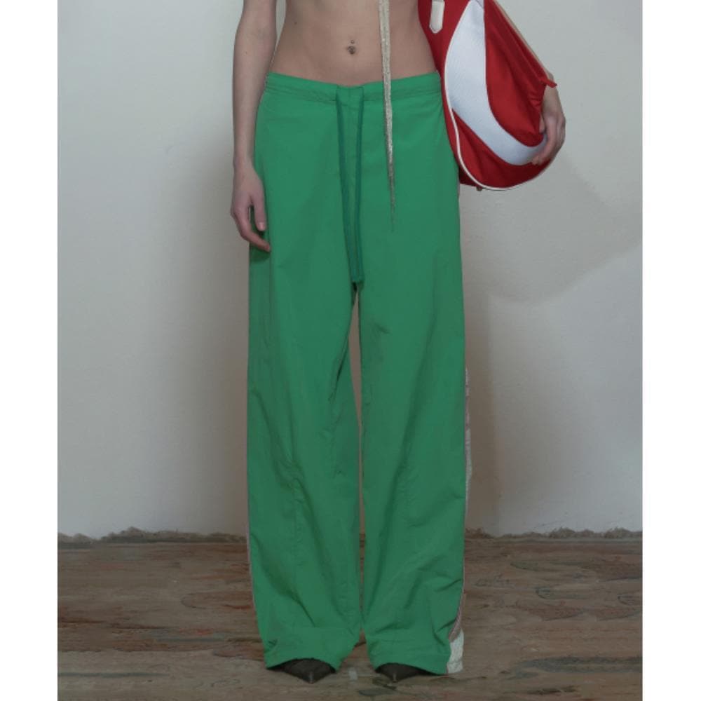 スカルプター Mesh Nylon Track Pants Green SC24S428GR