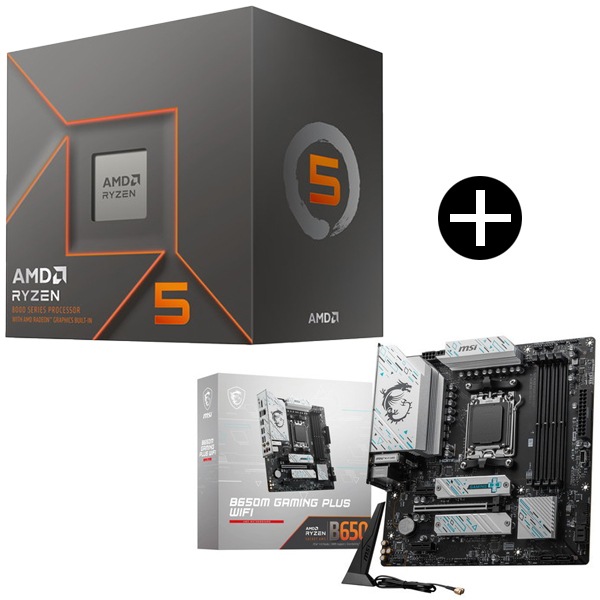 Ryzen 5 8500G BOX With Wraith Stealth Cooler CPU + MSI B650M GAMING PLUS WIFI マザーボード セット