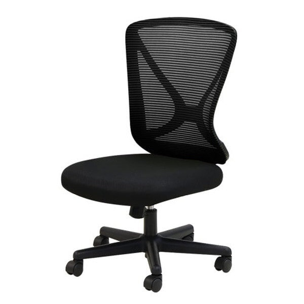 Netforce LPN-1-W-BK ブラック ラパンチェアII メッシュ オフィスチェア デスクチェア メーカー直送