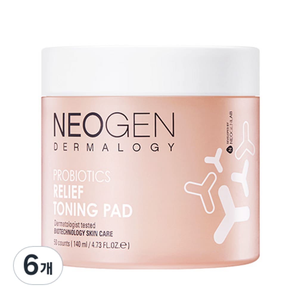 ネオジェン プロバイオティクス リリーフ トーニングパッド140ml6個