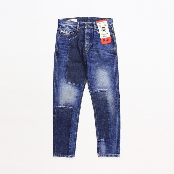 【W28L30】【W29L30】ジーンズ デニム パンツ メンズ D-VIDER-GO ヴィンテージウォッシュ加工 切替 die-m-p-e4-543