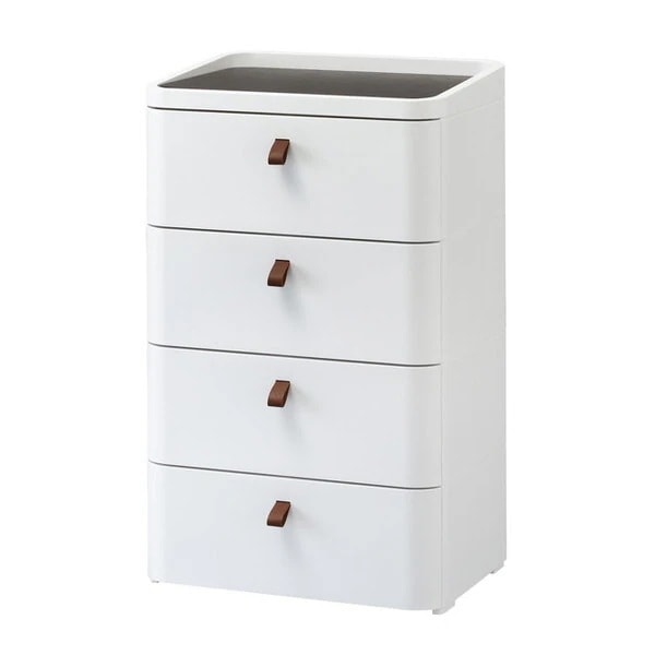 SANKA ロイヤルドロアー 544 WH/DBR 収納ケース 4段 (幅54cm) メーカー直送
