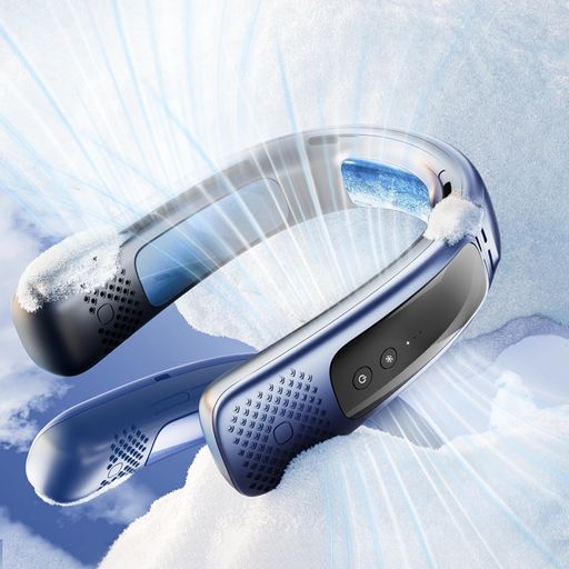 【2025年最新ICE PRO夏のアイス ネッククーラー】HOSIAKLY 首掛け扇風機 ネッククーラー 冷却プレート 携帯扇風機 ネックファン ねっくくーらー ペルチェ素子 ハンズフリー 単独に冷却