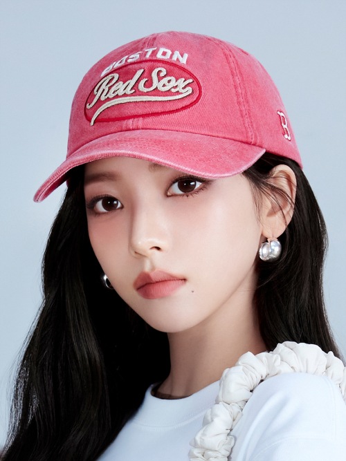 【espa karina着用 】 MLB バーシティビンテージカルシブステッチアンストラクチャーボールキャップBOS(DRed)