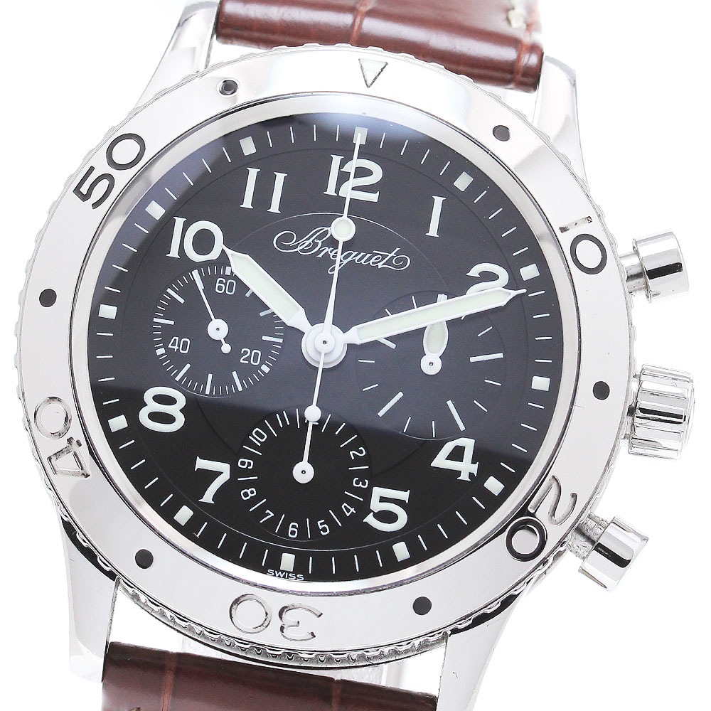 ブレゲ Breguet 3800 アエロナバル タイプ XX クロノグラフ 自動巻き メンズ _862396【中古】