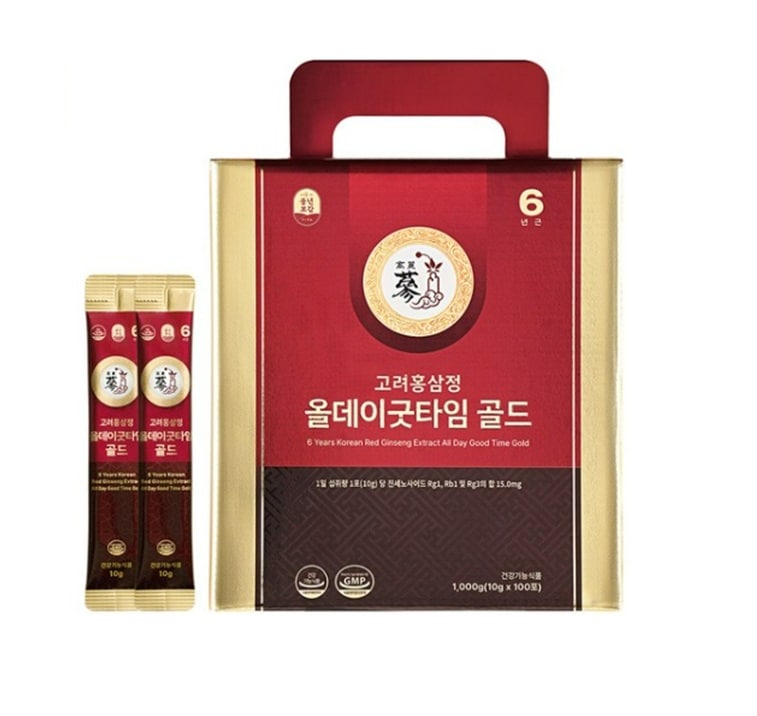 韓国6年根高麗 紅参精オールデーグッドタイムゴールド紅参濃縮液10gx100砲ギフトセット 8,360円