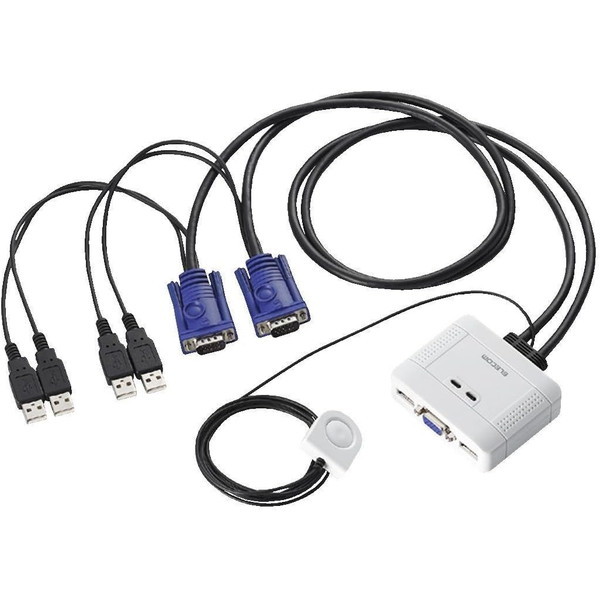 [USB][D-sub][2台切替]USBパソコン切替器 KVM-KUSN メーカー直送