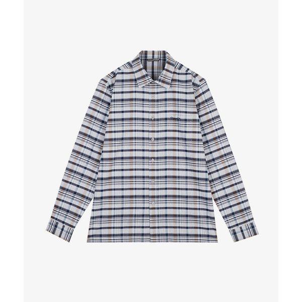 変形チェック柄カジュアルシャツ CDAAAWS1412