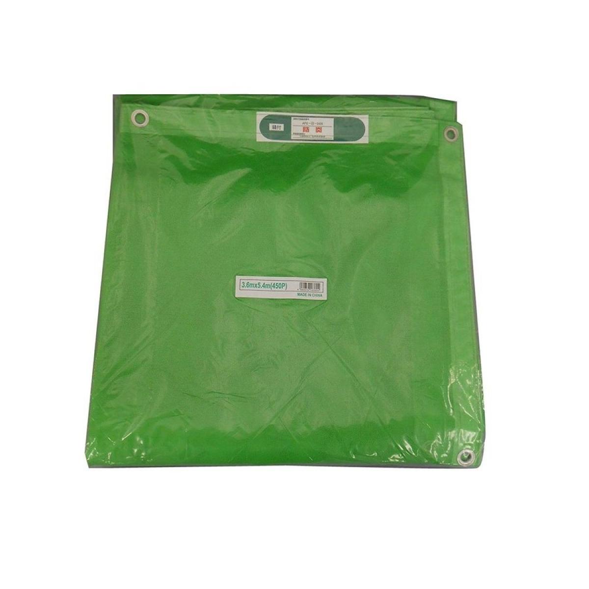 アイネット 防炎メッシュシート 輸入品 グリーン 3.6m×5.4m 450P