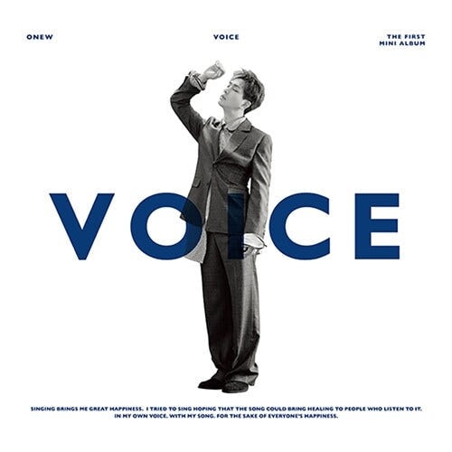 [未開封新品] SHINee ONEW VOICE mini 1st album オンユミニ1集『VOICE』［韓国盤 / CD］blue or white ver. random