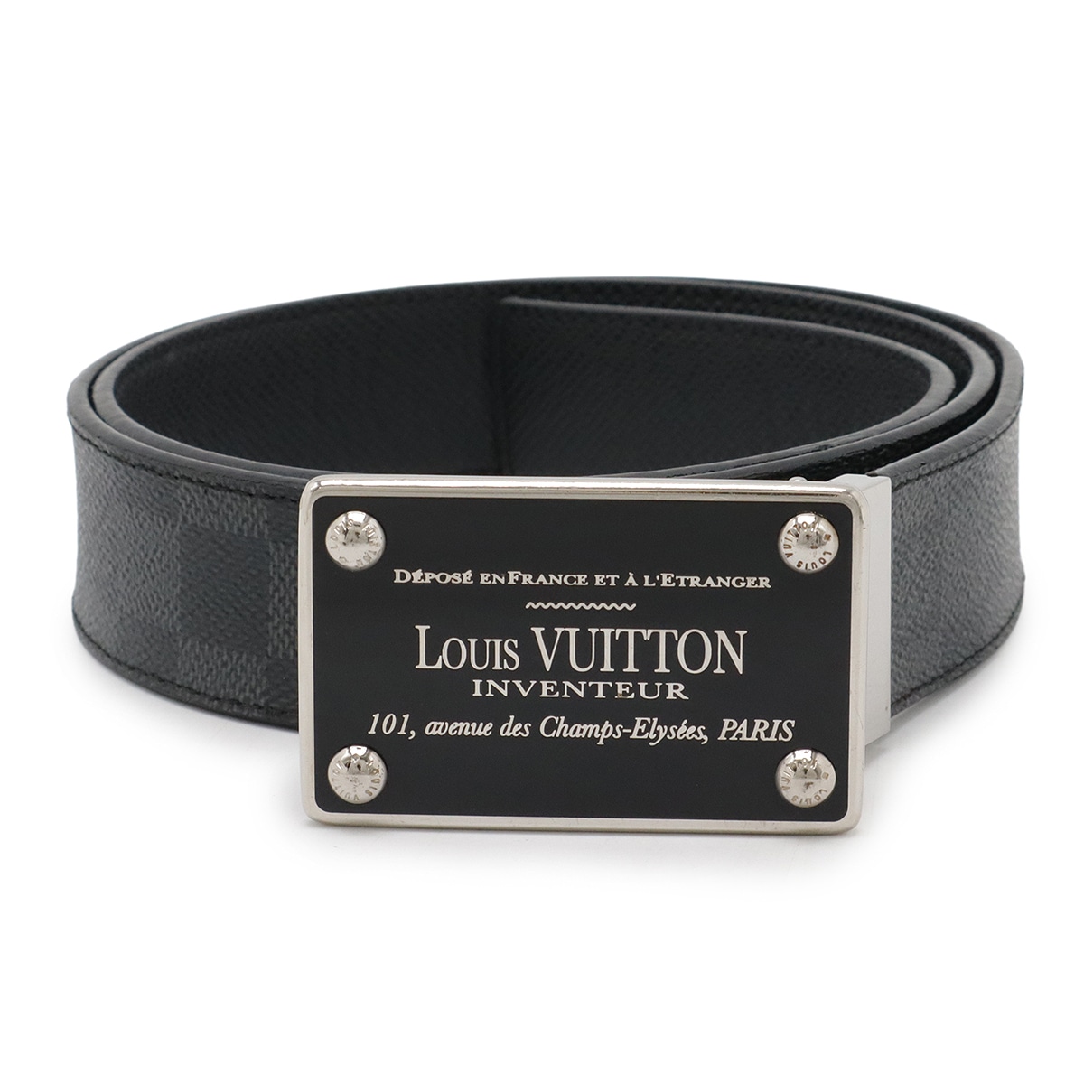 ダミエグラフィット サンチュール アンヴァントゥール リバーシブル ベルト メンズ 紳士用 #95 95/38 M9632