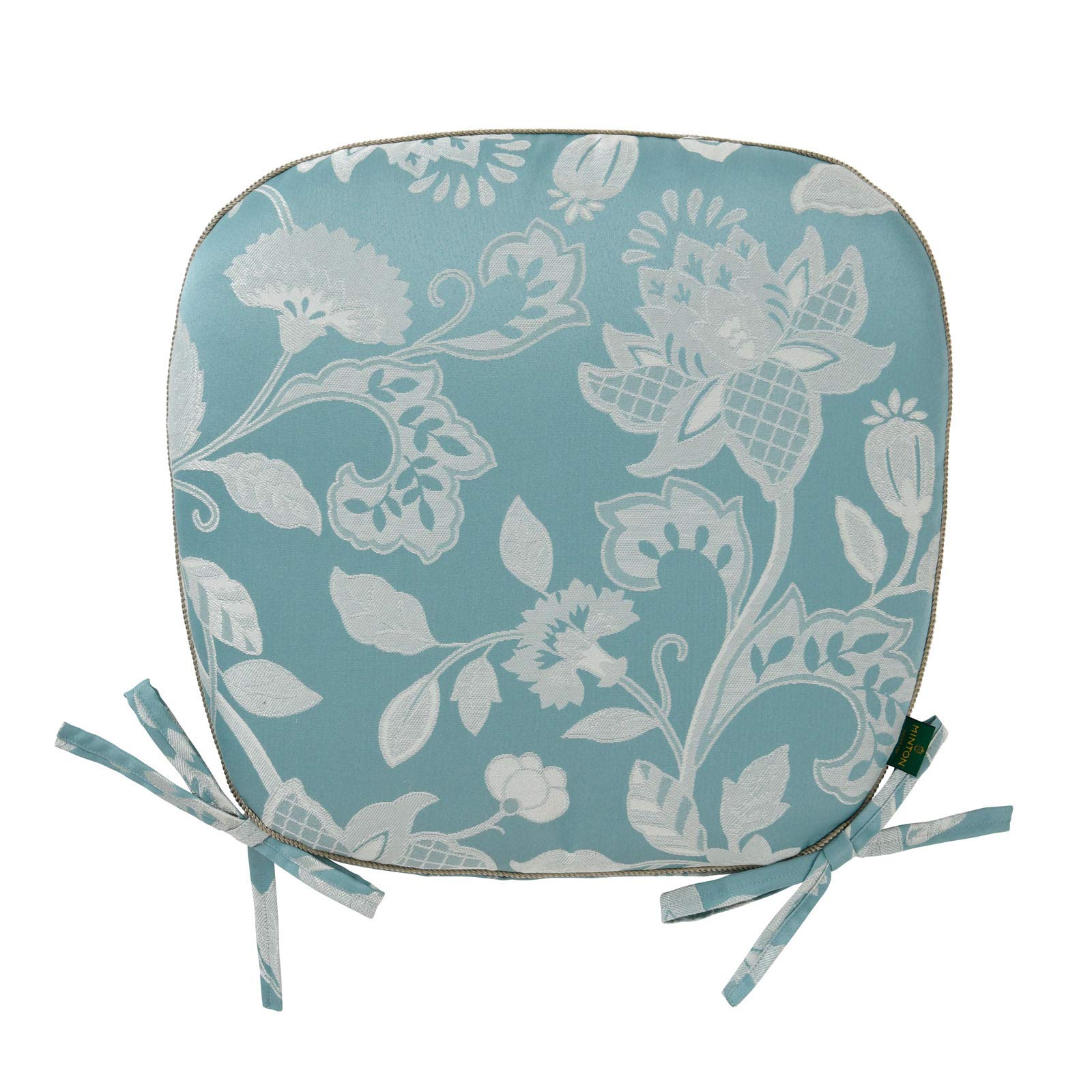 川島織物セルコン MINTON ミントン ダイニング シートクッション グレースハドン ブルー 45×43cm LN1207