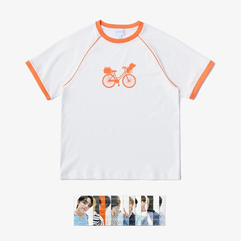 SEVENTEEN BIKE PRINT T-SHIRT + PHOTOCARD SET - 2021 5TH FAN MEETING
