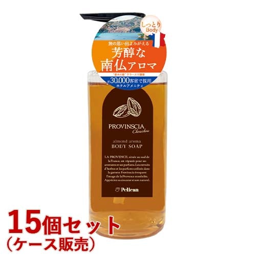 プロバンシア シュシュ(PROVINSCIAchouchou) ボディソープ 500ml×15個セット アーモンドの香り フレグランスバス プロヴァンシア