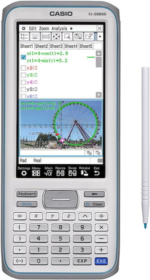 Casio Touchscreen with Stylus Graphing Calculator, 4.8 (fx-CG500)