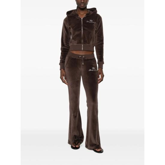 SPORTY & RICH Women Pants PA067716689BR CHOCO BROWN