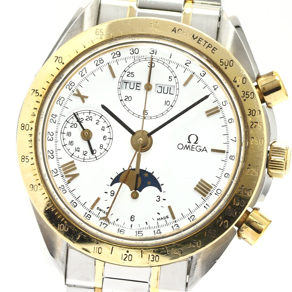 オメガ OMEGA 3336.20 スピードマスター トリプルカレンダー ムーンフェイズ 自動巻き メンズ _884959【中古】