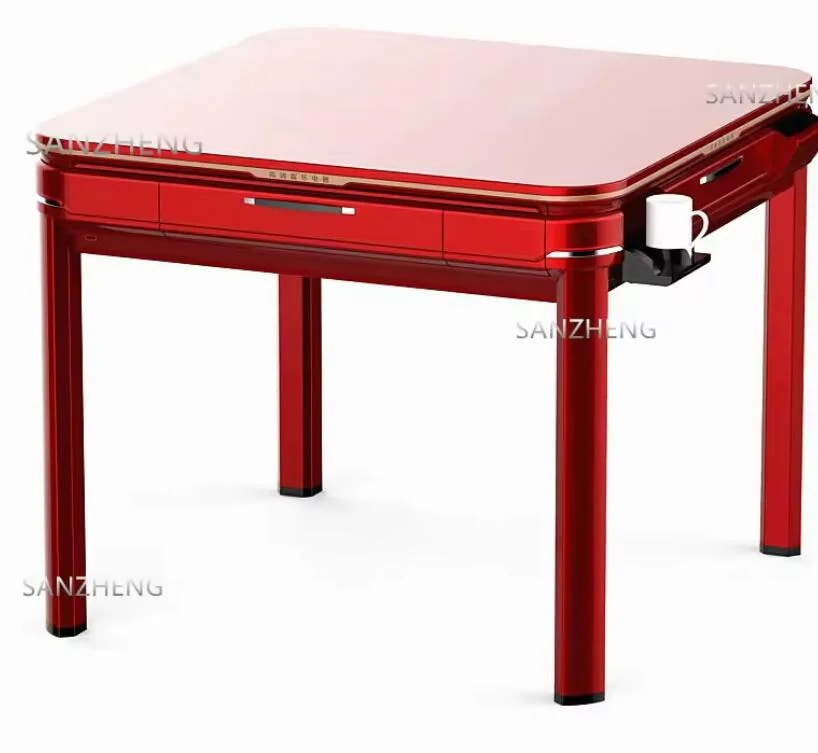 高級麻雀セット自動折りたたみテーブル麻雀テーブル遊ぶ　全自動便利ホームエンターテインメントマルチタイプカラー麻雀テーブルダイニングテーブル