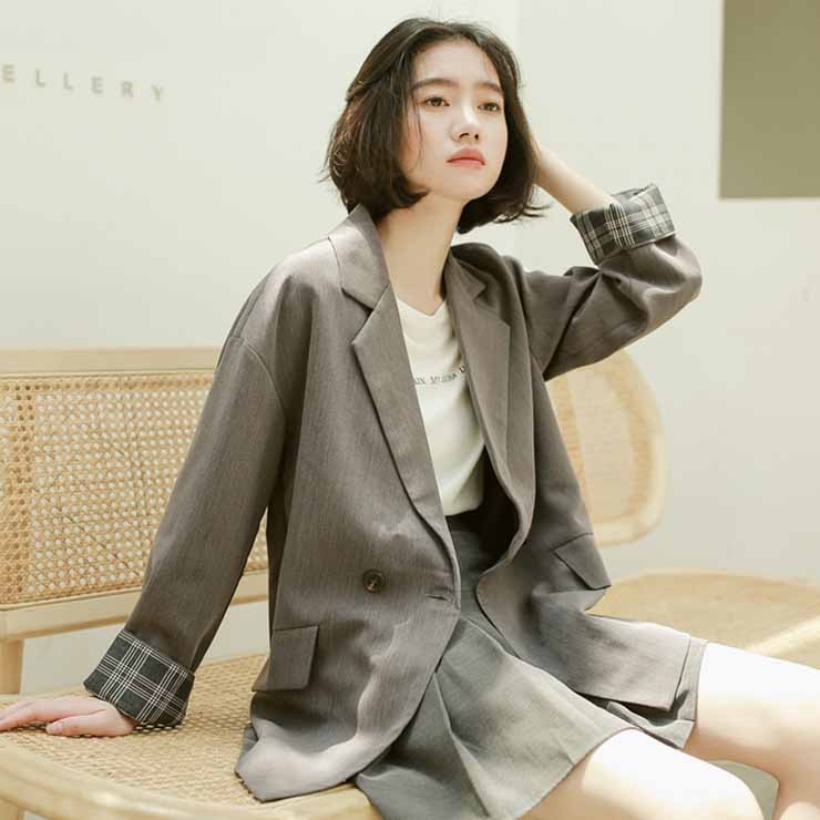 デザイン袖テーラードジャケット レディース 春 夏 秋 冬 5,192円