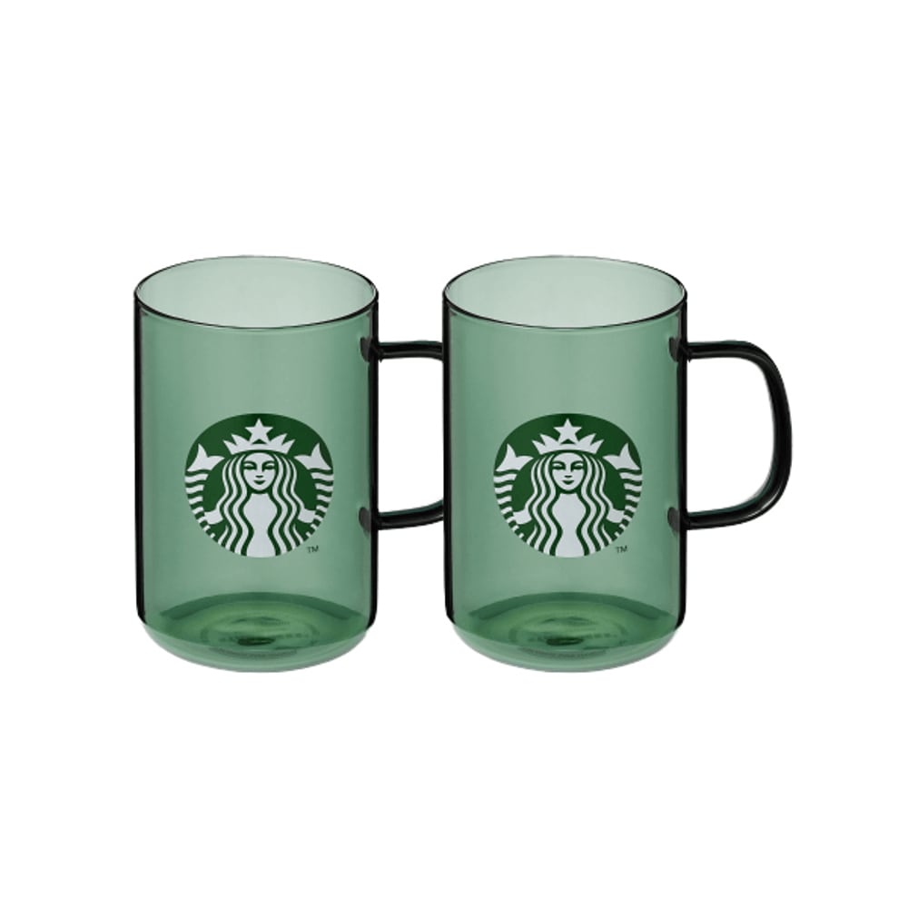 グリーン サイレン グラス 500ml 2P セット