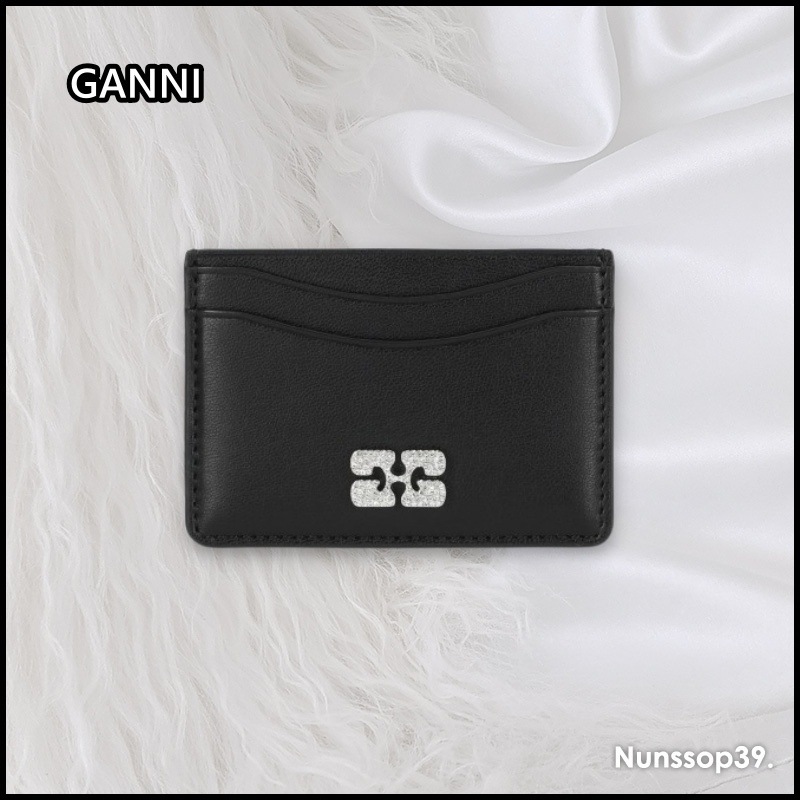 GANNI A6392 099 BUTTERFLY CARD HOLDER
