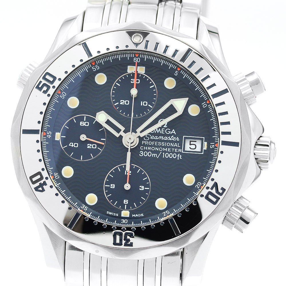 オメガ OMEGA 2598.80 シーマスター300 デイト クロノグラフ 自動巻き メンズ 良品 _876246【中古】 140,450円