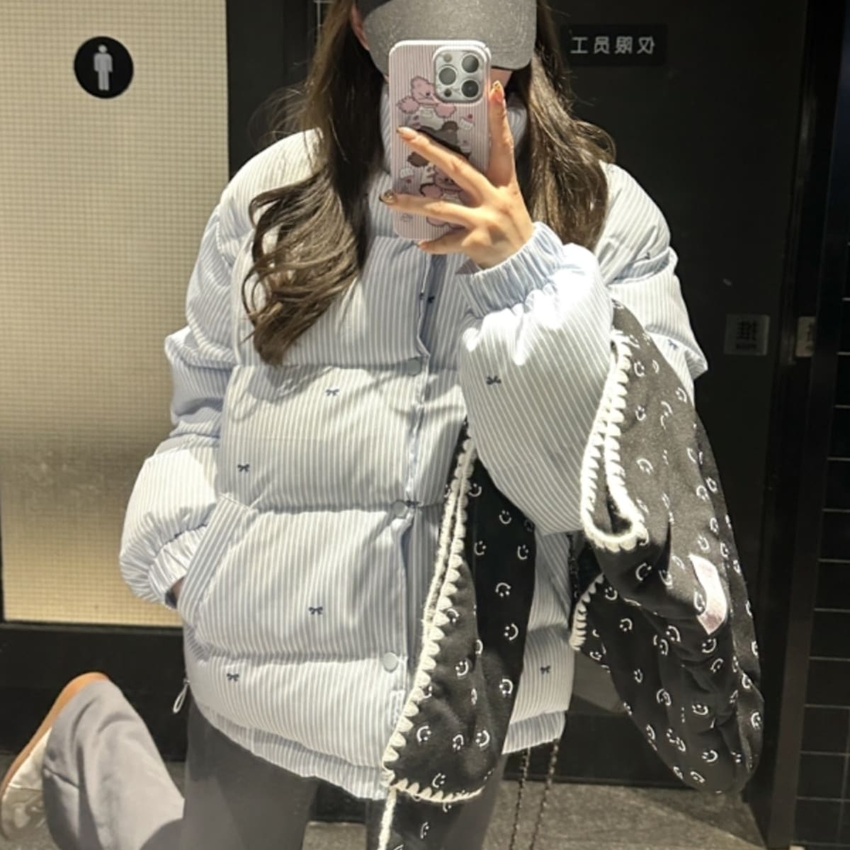 ジャケット ダウン 中綿 ハイネック スタンドカラー リボン コーデュロイ ドローストリング 長袖 大人可愛い シンプル 上品 お洒落 こなれ感