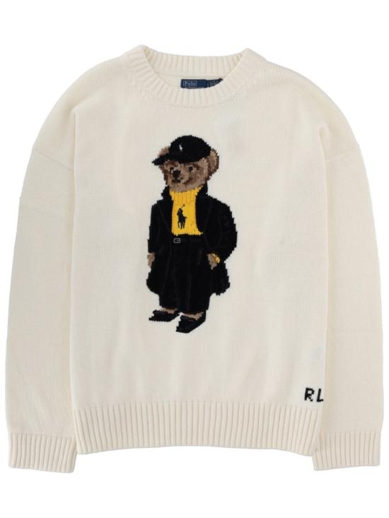 POLO RALPH LAUREN Women Knitwear 211978310 001CLUBHOUSECREAMMULTI Grey