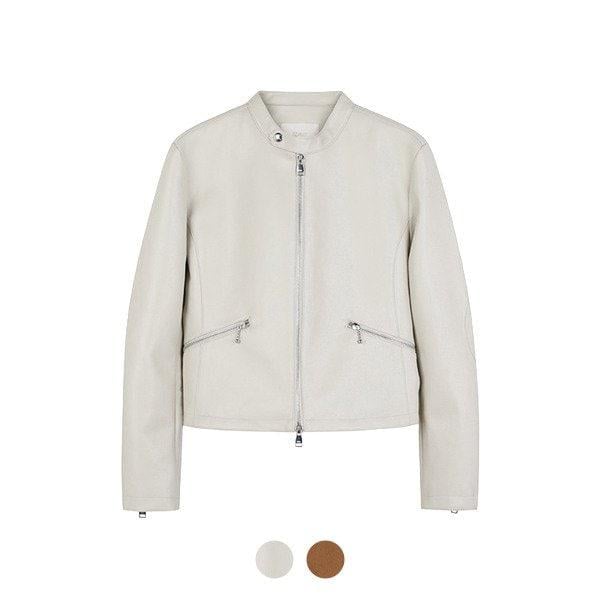 [] PRJCT 女性レザー スエード バイカージャケット_EYE1JJ2500