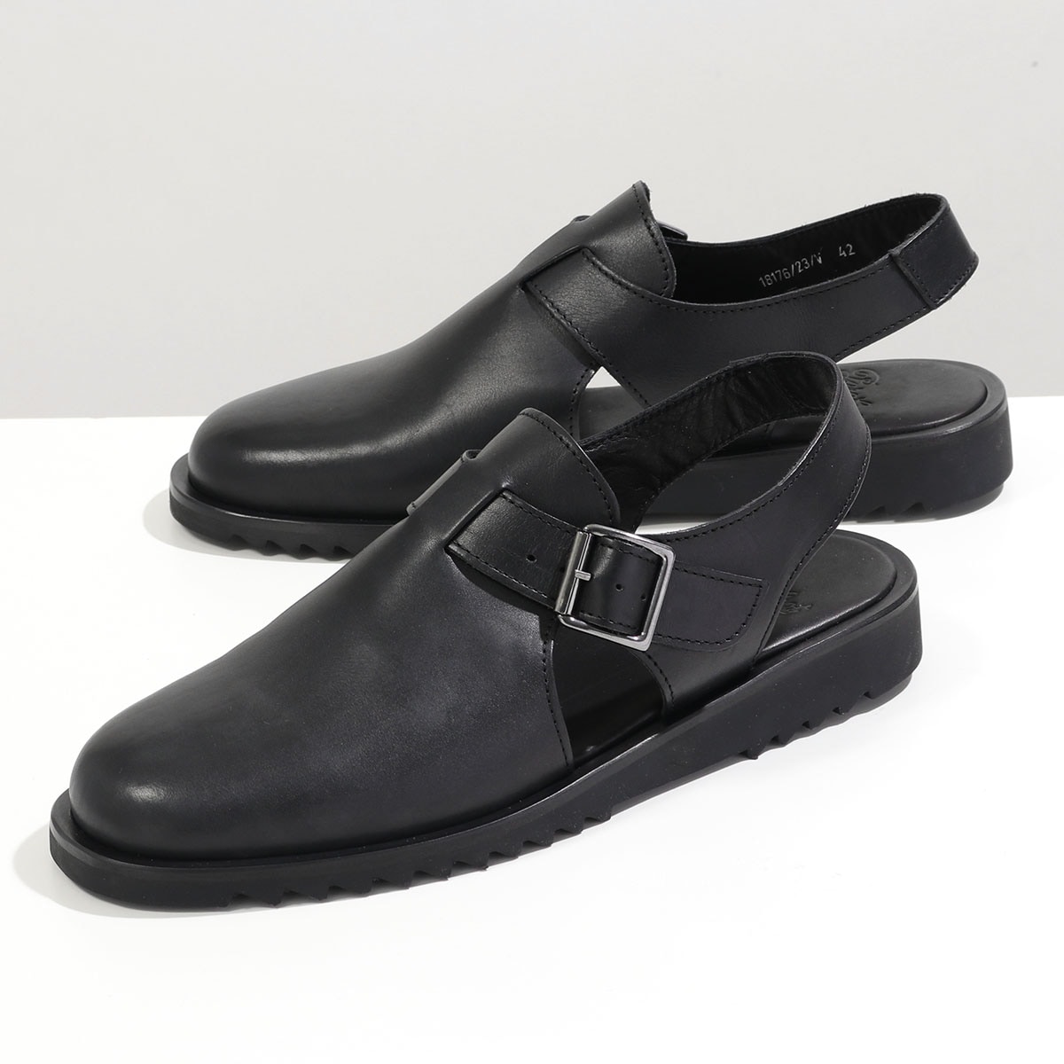 Paraboot パラブーツ サンダル ADRIATIC アドリアティック 183212 メンズ バックストラップ バックル セメント製法 SPORT SOLE スポーツソール NOIR