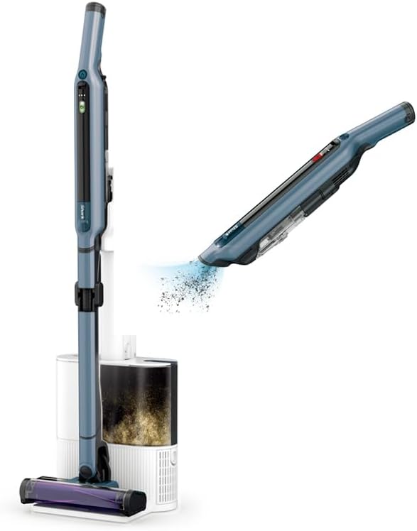 Shark シャーク 掃除機 自動ゴミ収集ドック付き スティック クリーナー CS850JBLAE EVOPOWER SYSTEM iQ+ コードレス掃除機 自動 ゴミ収集ドック