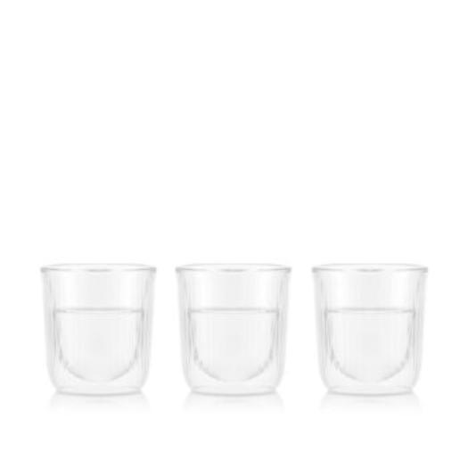 【倉庫直送】ボダム ドゥーロ ダブル ウォール オチョコ グラス 3個 セット 0.06L x 2個セット