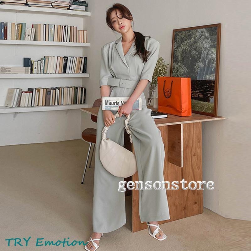 パンツドレス コンビネゾン 夏新作 半袖 カシュクール Vネック 無地 フォーマル パンツスーツ オールインワン ワイドパンツ セレモニースーツ 女性らしい 5,379円