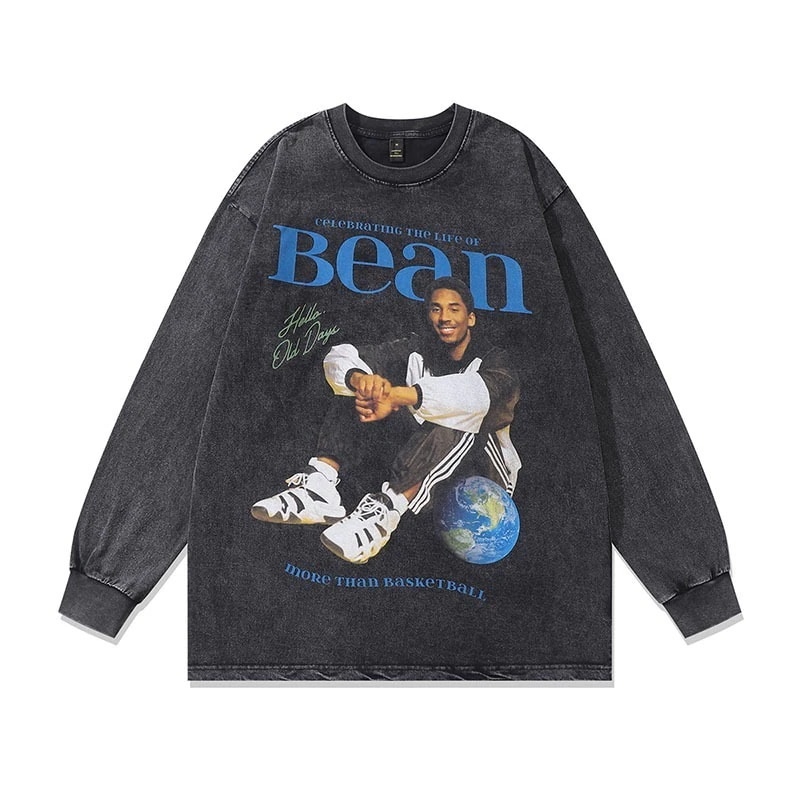 ヒップホップ レトロ ヴィンテージ 長袖 T シャツメンズレディースアメリカン ストリート秋の万能カジュアル ボトムス トップス