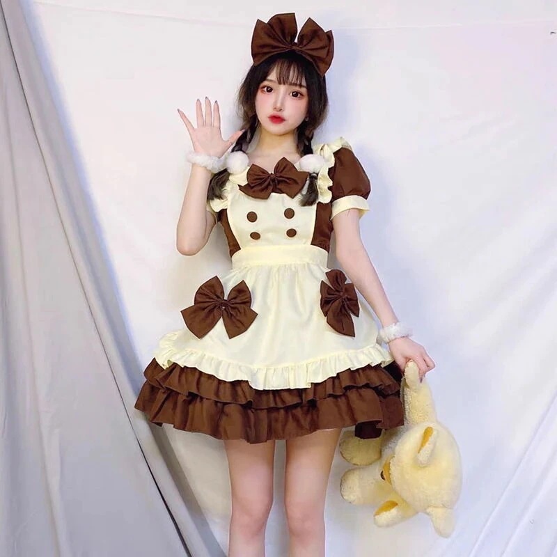 メイド服 可愛いロリータ新人荷メイド服 ロリスーツ ロリワンピース cosplay服装 大人用 ワンピース