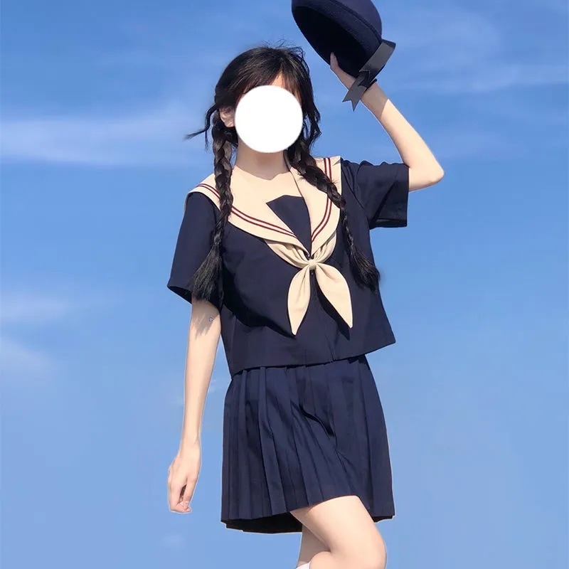 【1つ買うと10つ無料】jkユニフォームスカートベーシックミドルスーツ長袖セーラスーツカレッジスタイル秋と冬のスーツ