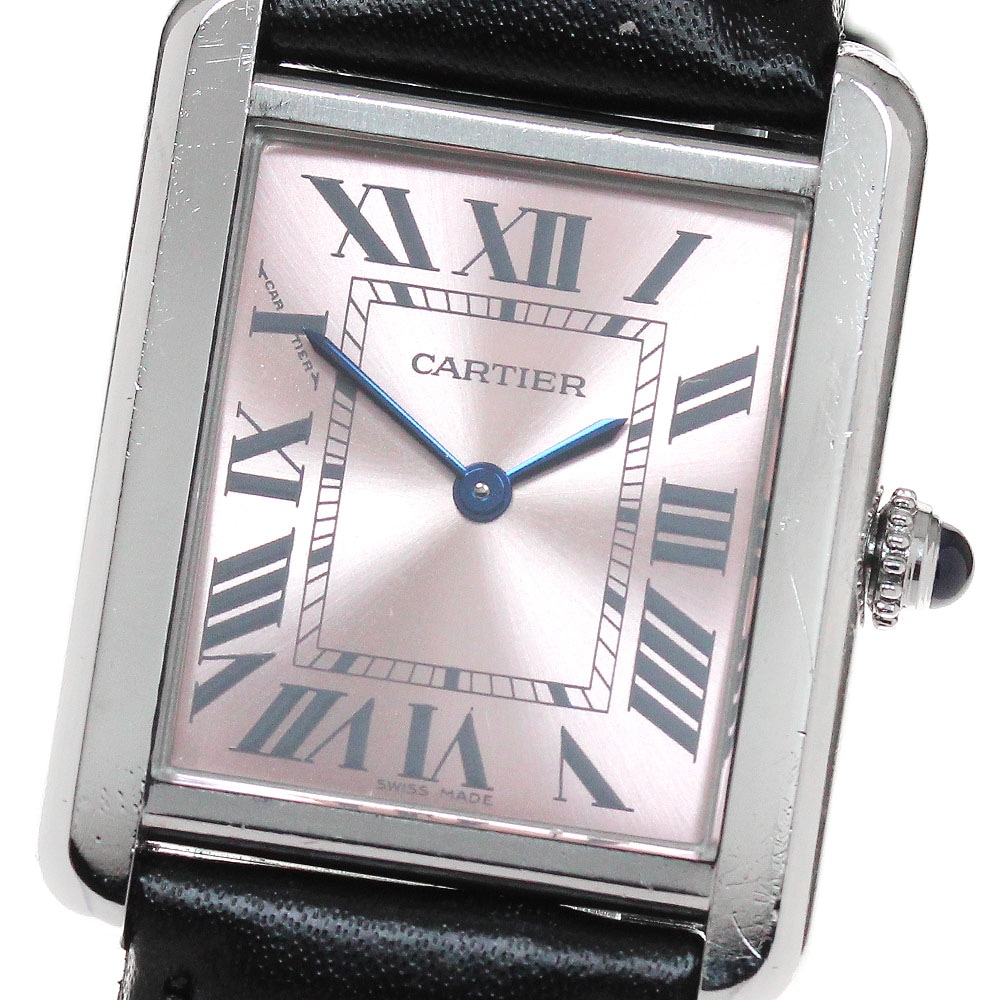 カルティエ CARTIER W5200000 タンクソロSM クォーツ レディース _862653【中古】