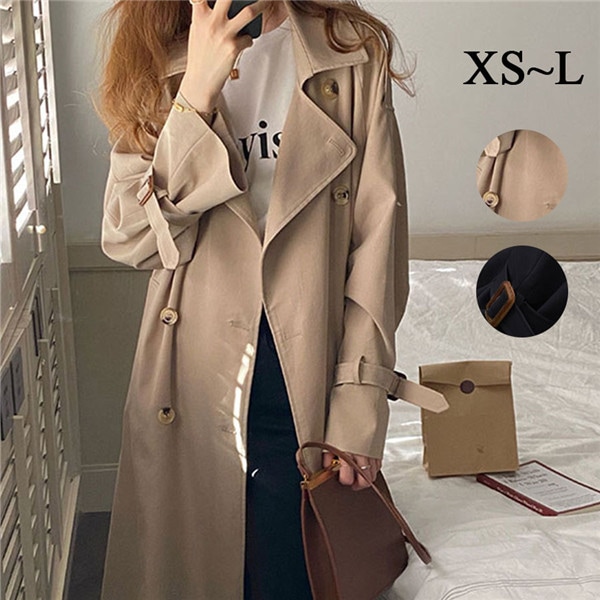 トレンチコート レディース 春コート アウター コート ロング丈 ロングコート カジュアル シンプル 無地 春 秋 軽量 ママ リクルート フォーマル スプリングコート ゆったり オータムコート 通勤