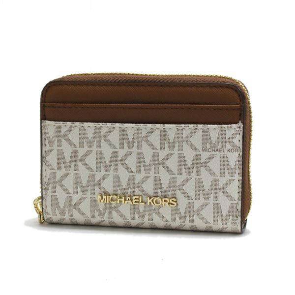 コインケース レディース カードケース 財布 シグネチャー ジェット セット トラベル レザー バニラ 35H9GTVZ2B VANILLA