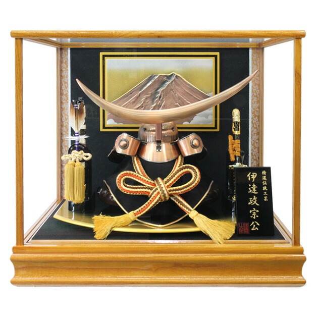 五月人形 5月人形 兜 伊達政宗 ケース 新作 秀光 限定品 特選 目玉商品 かっこいい おしゃれ シック 人気 ランキング　勇壮　荘厳　コンパクト P91231