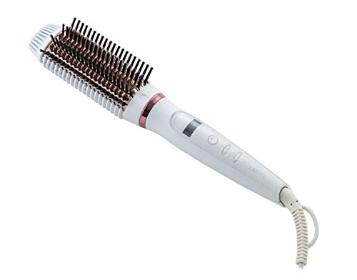 LAVIEL ヘアアイロン ブラシアイロン 海外対応 マイナスイオン 温度調節11段階 MAX200