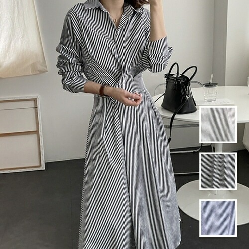 ワンピース カジュアル ロング マキシ丈ワンピ 韓国 ファッション レディース 春 夏 カジュアル コーデ シンプル 定番 セレカジ 20代 30代 40代 2025 ウエストマーク フレア シ