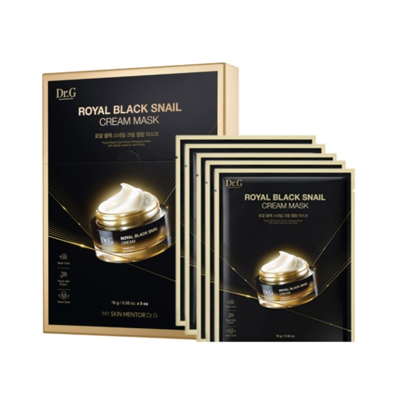 【4+2】 ロイヤル ブラック スネイル クリーム マスク5個入り
