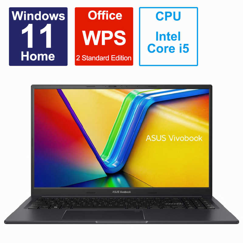 ASUS エイスース　ノートパソコン Vivobook 15X インディーブラック [15.6型 /Win11 Home /Core i5 /メモリ16GB ]　K3504ZA-BQ064W
