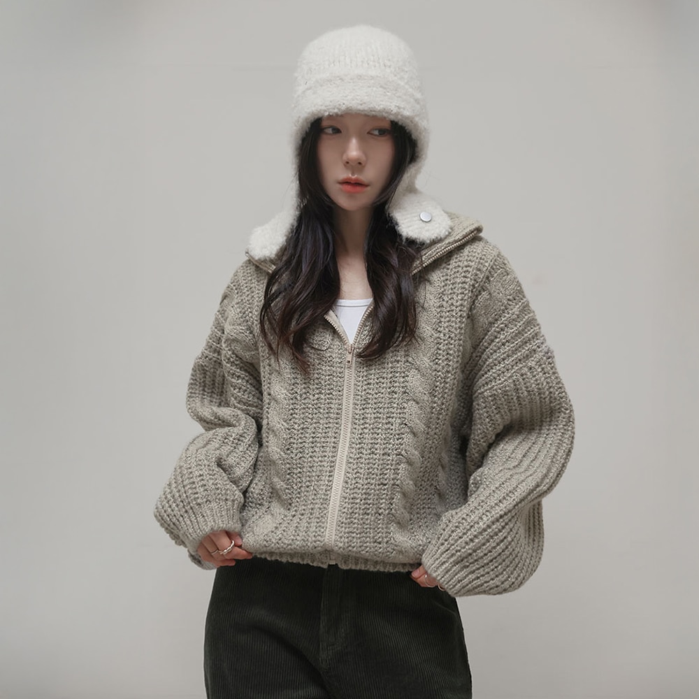 デフディボカシケーブル集業ニットカーディガン