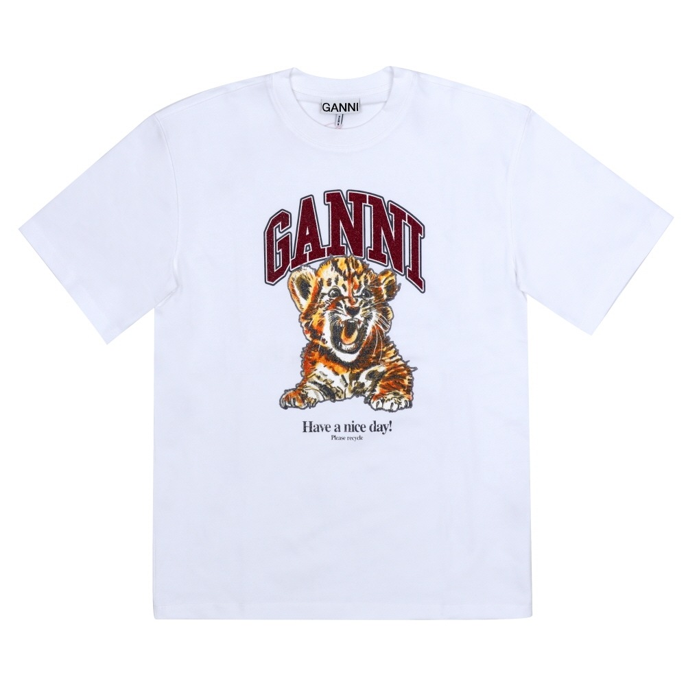 ガニー レディース 半袖Tシャツ ベイビータイガー ラインストーンロゴ A1050060 151