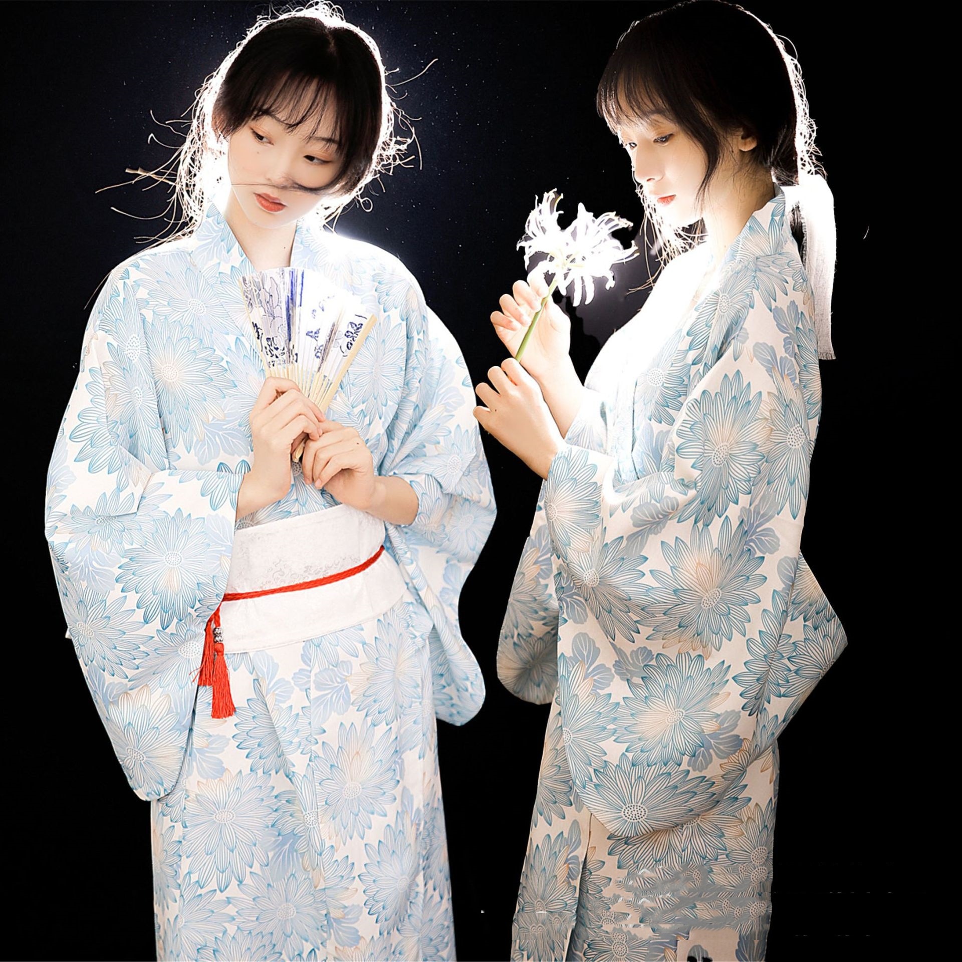 神聖少女着物女性写真服フォーマル伝統レトロスタイル改良ドレス日本の椿着物 浴衣