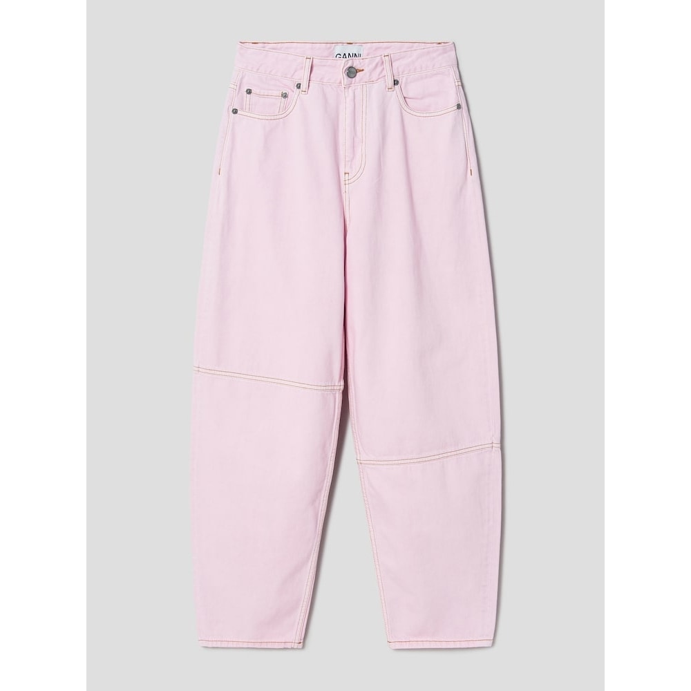 GANNI オーバーダイデニムスターリー-ライトピンク FW24-QN4821R01Y